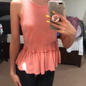 Peachy tank top.